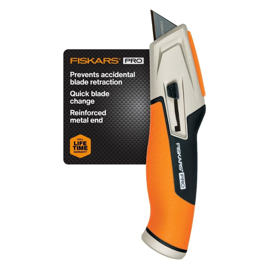 Fiskars Pro Retractable Folding Utility Knife