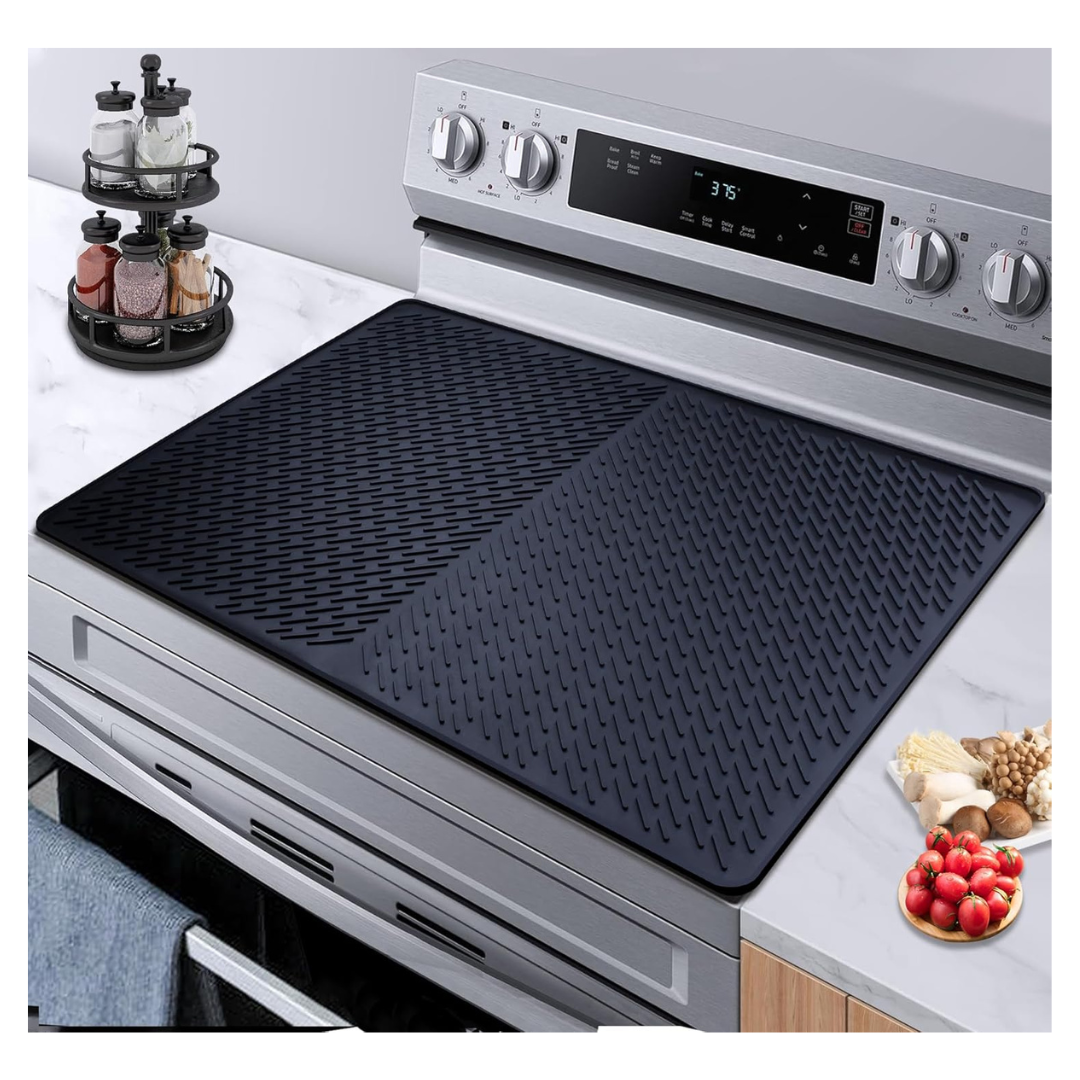 Heat Resistant Quick Dry Silicone Stove Top Covers (28" x 20")