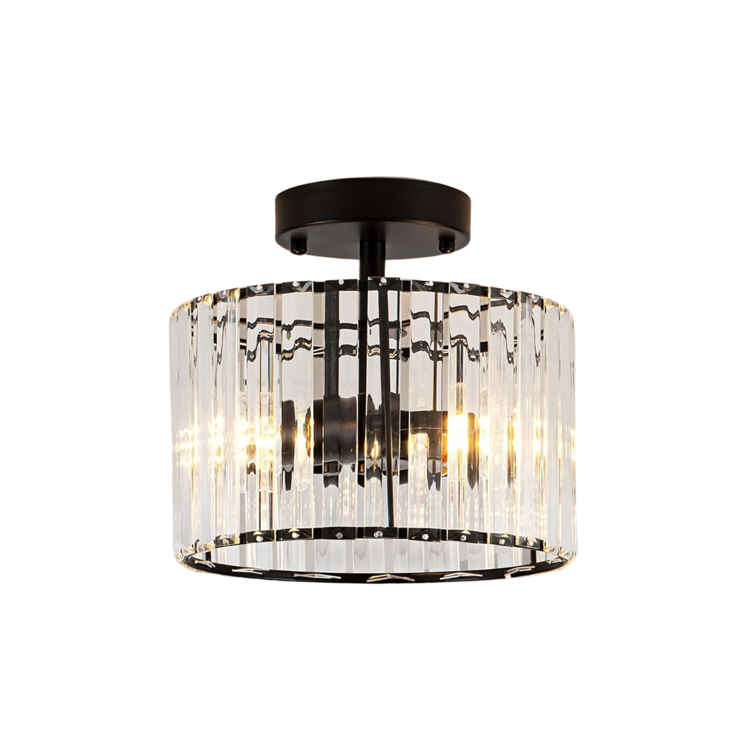 Semi Flush Mount Modern Crystal Ceiling Light