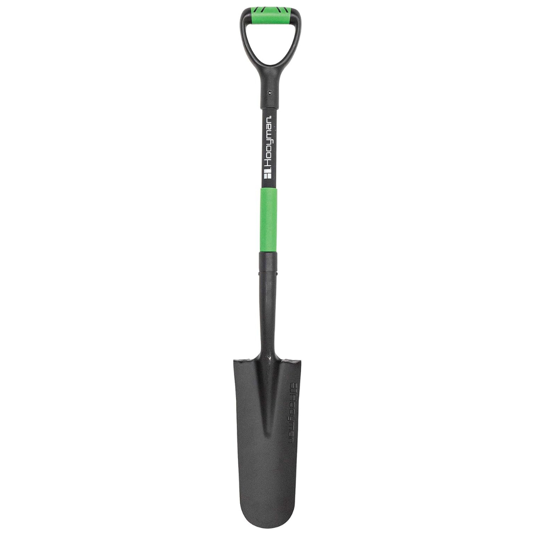 Hooyman Spade Shovel With Heavy Duty Carbon Steel Head & D Handle