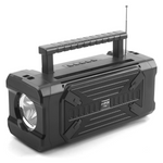 Portable Solar Bluetooth Speaker With Flashlight & FM Radio