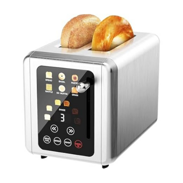 WUNLY Touchscreen & Dual Independent Control Panel 2 Slice Toaster