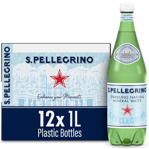 12-Pack 33.8-Fl Oz S.Pellegrino Sparkling Natural Mineral Water