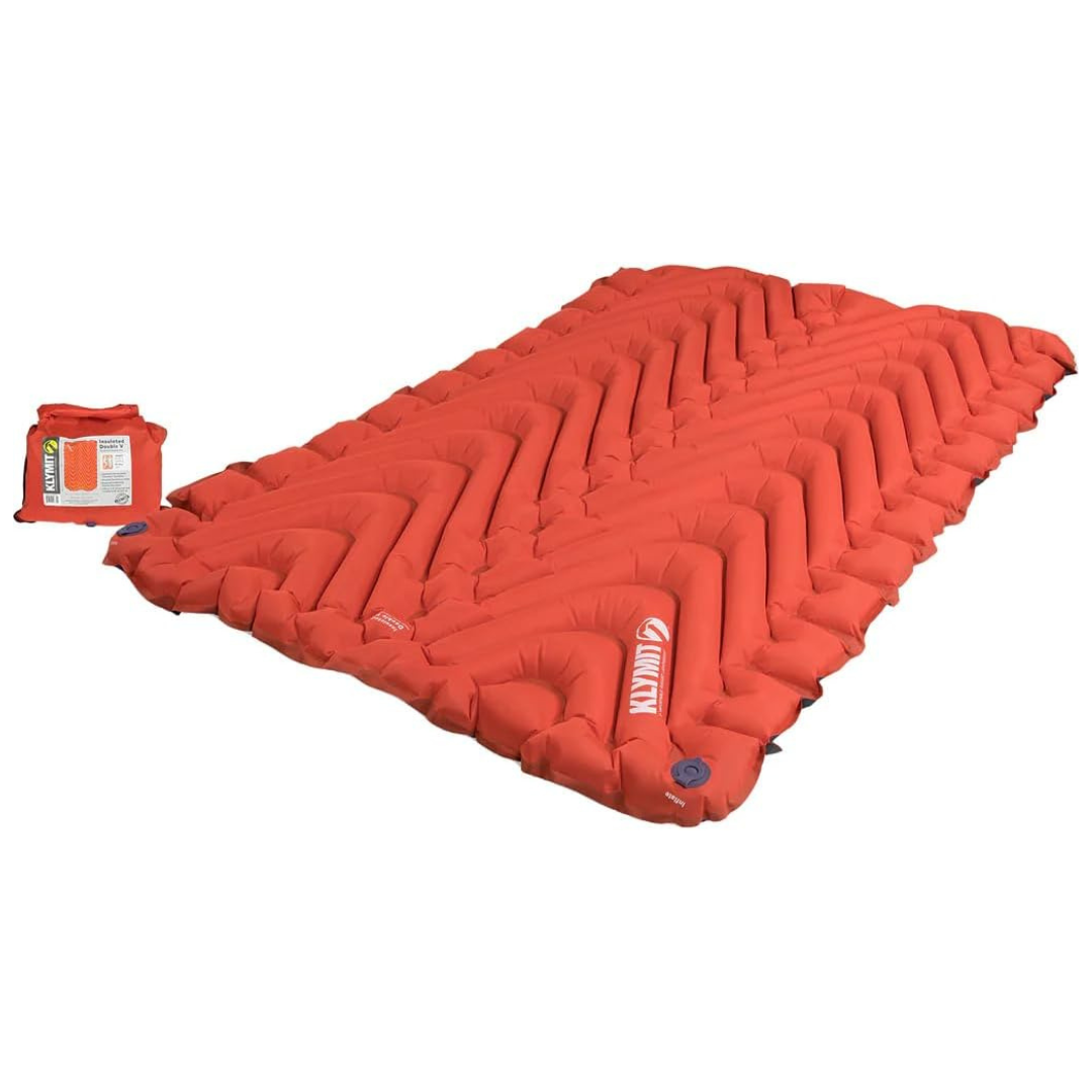 Insulated Double V Inflatable Sleeping Pad For Camping