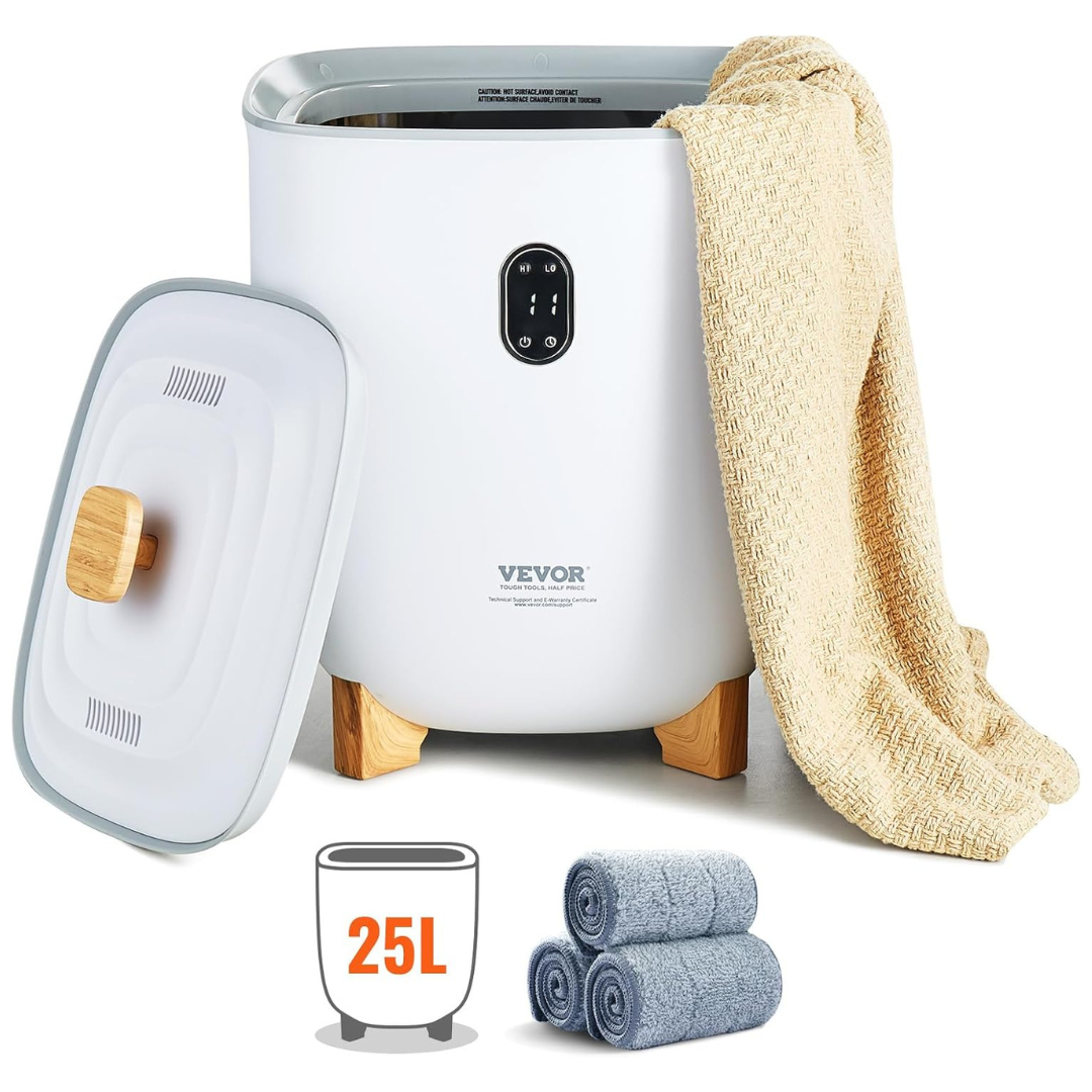 VEVOR 25L Towel Warmer Bucket With 2 Heating Modes