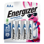 4-Count Energizer Ultimate Lithium AA Batteries