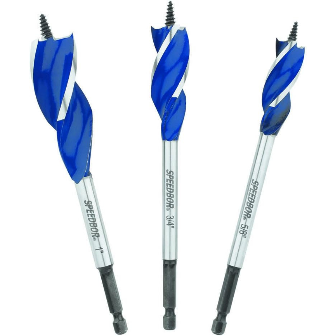 3-Piece IRWIN Drill Bit Set For Wood