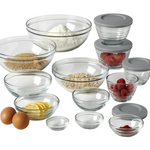 17-Piece Anchor Hocking Glass Mixing Bowl & Prep Bowl Set With Lids