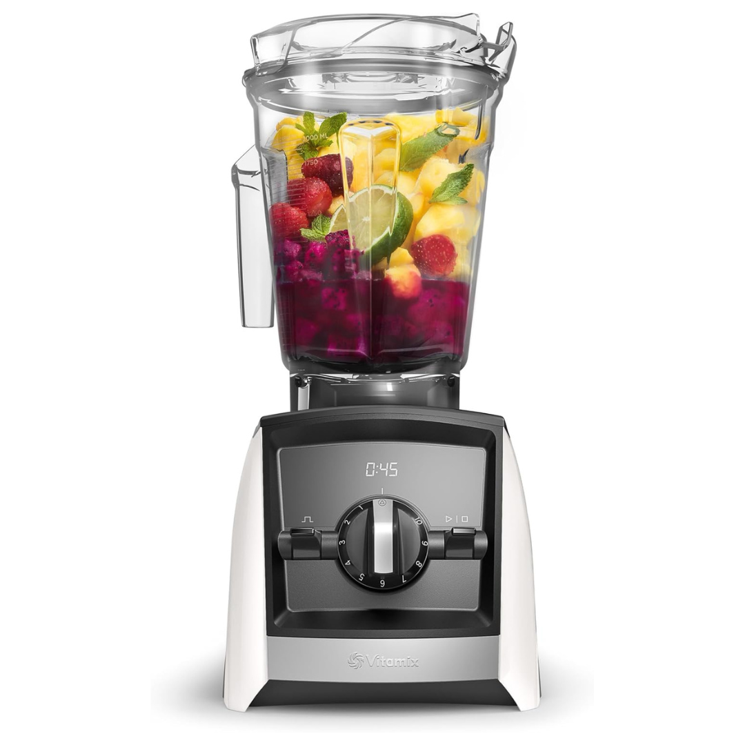 Vitamix White A2300 Ascent Series Smart Blender, Professional-Grade, 64 Oz Low-Profile Container