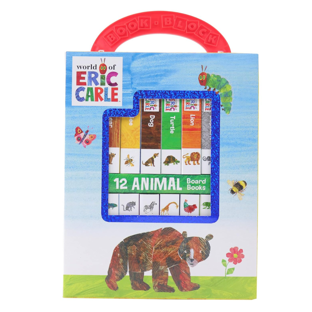 World Of Eric Carle, My First Library Animal Board Book Block 12-Book