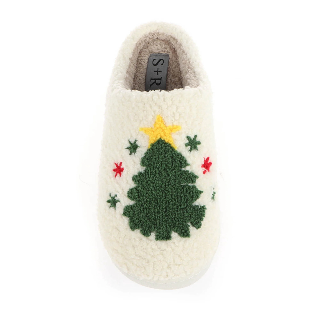 S+R Women's Holiday Graphic Cozy Slide Slipper (Various)