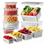 6-Piece Airtight Food Storage Containers W/ Removable Colander