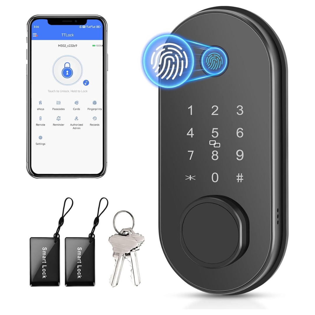 Smart Fingerprint Keyless Entry Door Lock With APP Control