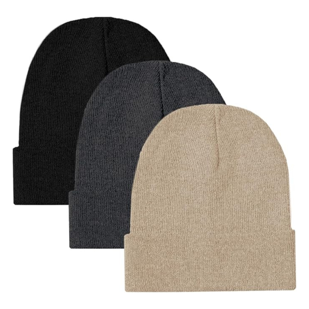 3-Pack Ultra Performance Winter Skull Cap Hats (Various)