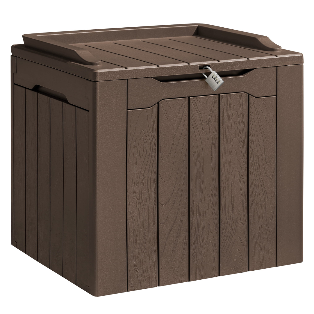 Homall 31 Gallon Outdoor Deck Box In Resin With Seat (4 Colors)