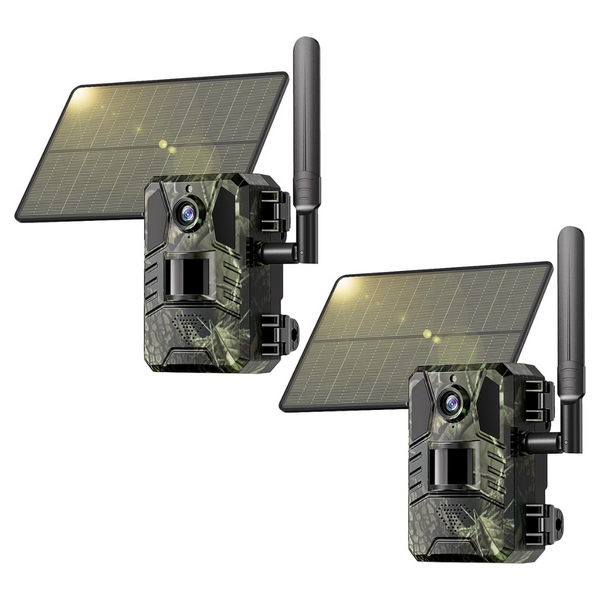 2-Pack Sehmua 4G LTE Cellular Solar Trail Cameras