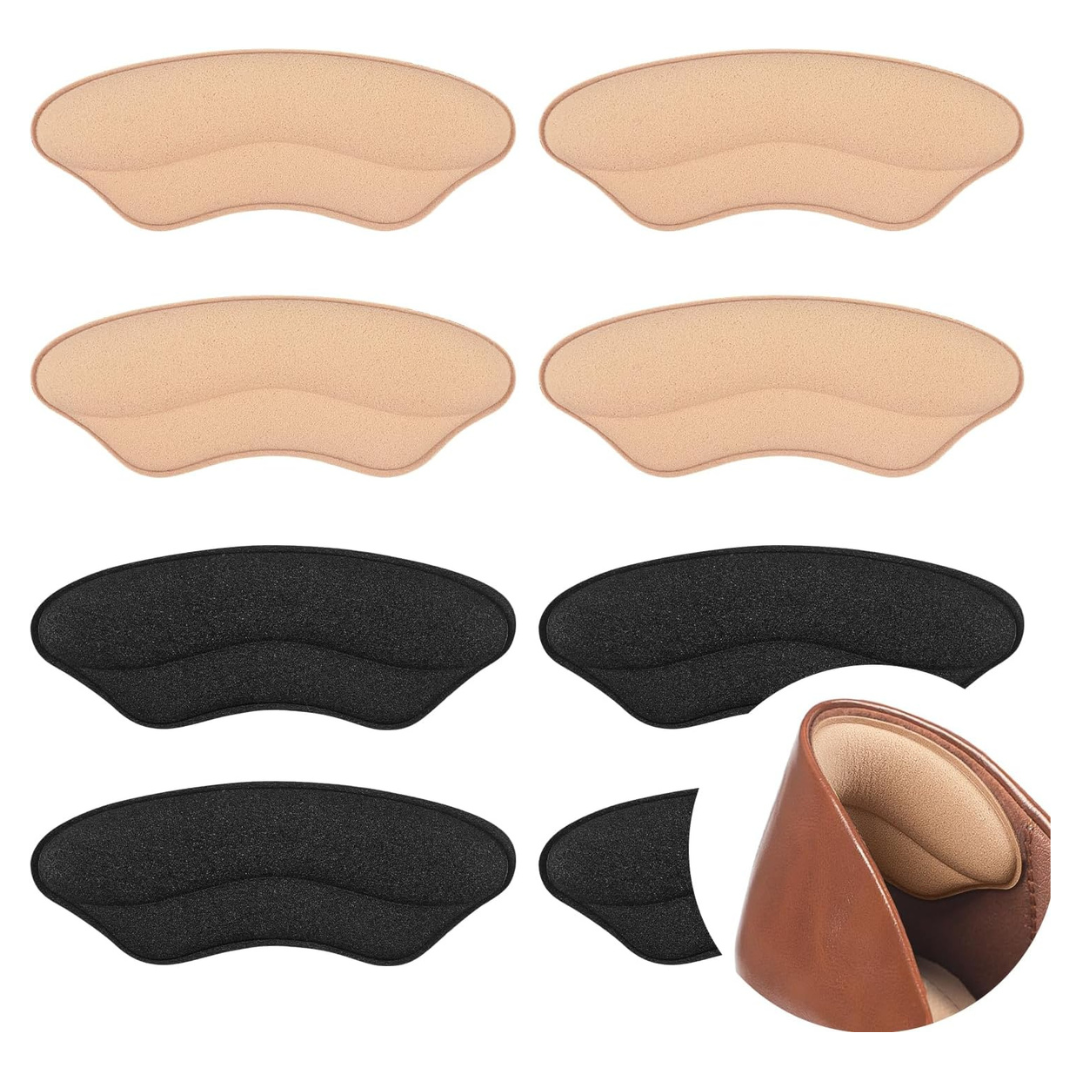 4-Pairs Unisex Heel Grips Liner Cushions Inserts For Loose Shoes (Various)