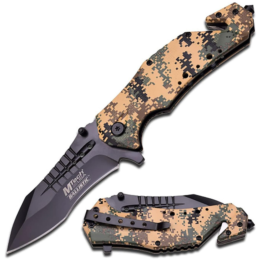 MTech USA MT-A845DM Spring Assist Black Blade Folding Knife