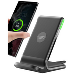 15W Qi-Certified Wireless Charger with Sleep-Friendly Adaptive Light