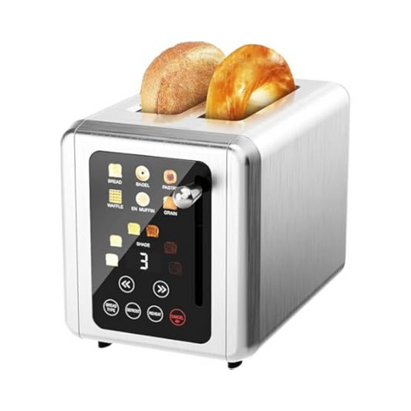 WUNLY Touchscreen & Dual Independent Control Panel 2 Slice Toaster