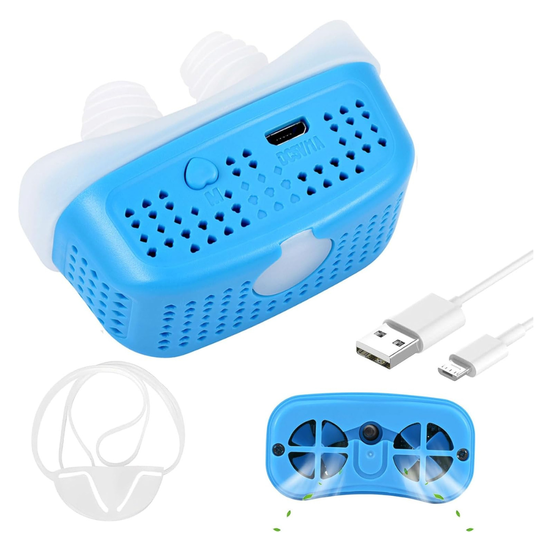 USB Rechargeable Electric Anti Snoring Device With Fixing Strap