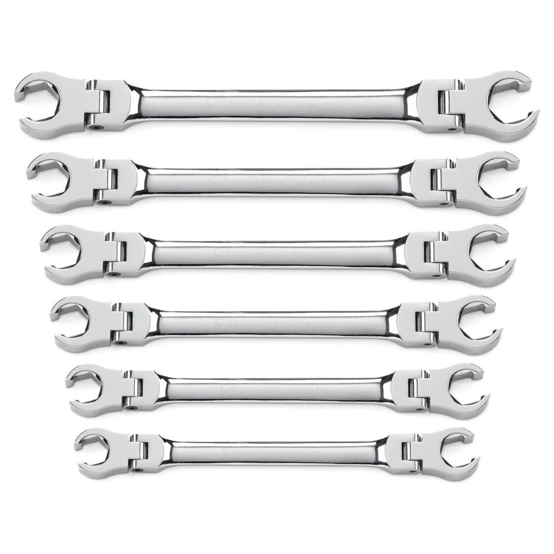 6-Piece Gearwrench Metric Flex Flare Nut Wrench Set