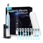 Waterproof 5-Modes Sonic Electric Toothbrush With 10-Brush Heads (Various)