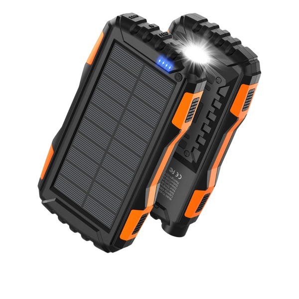 42800mAh Solar Powered Portable Power Bank (Light Orange)