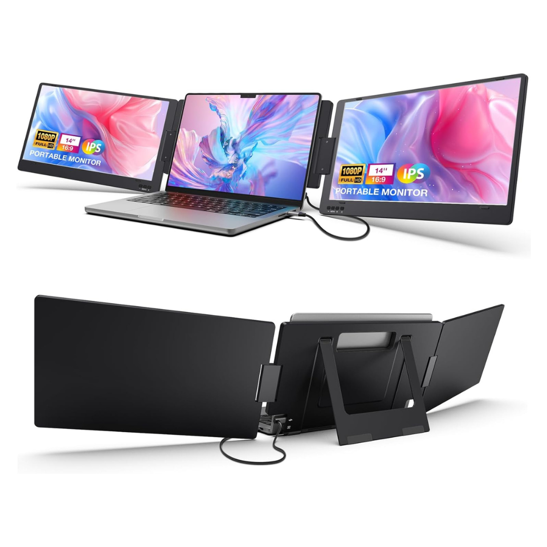 KYY X90A-B 14" Portable FHD HDR IPS Screen Extender Monitor