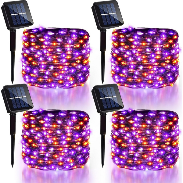 4 Pack Solar Fairy Lights 131.2Ft 400 LEDs