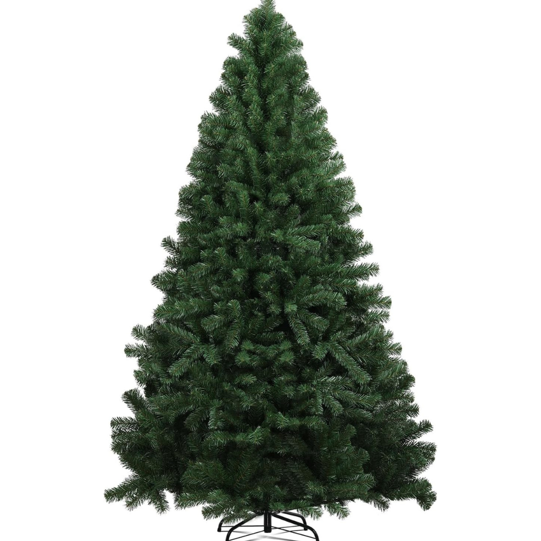 Comhoma 6.5ft Artificial Green Christmas Tree