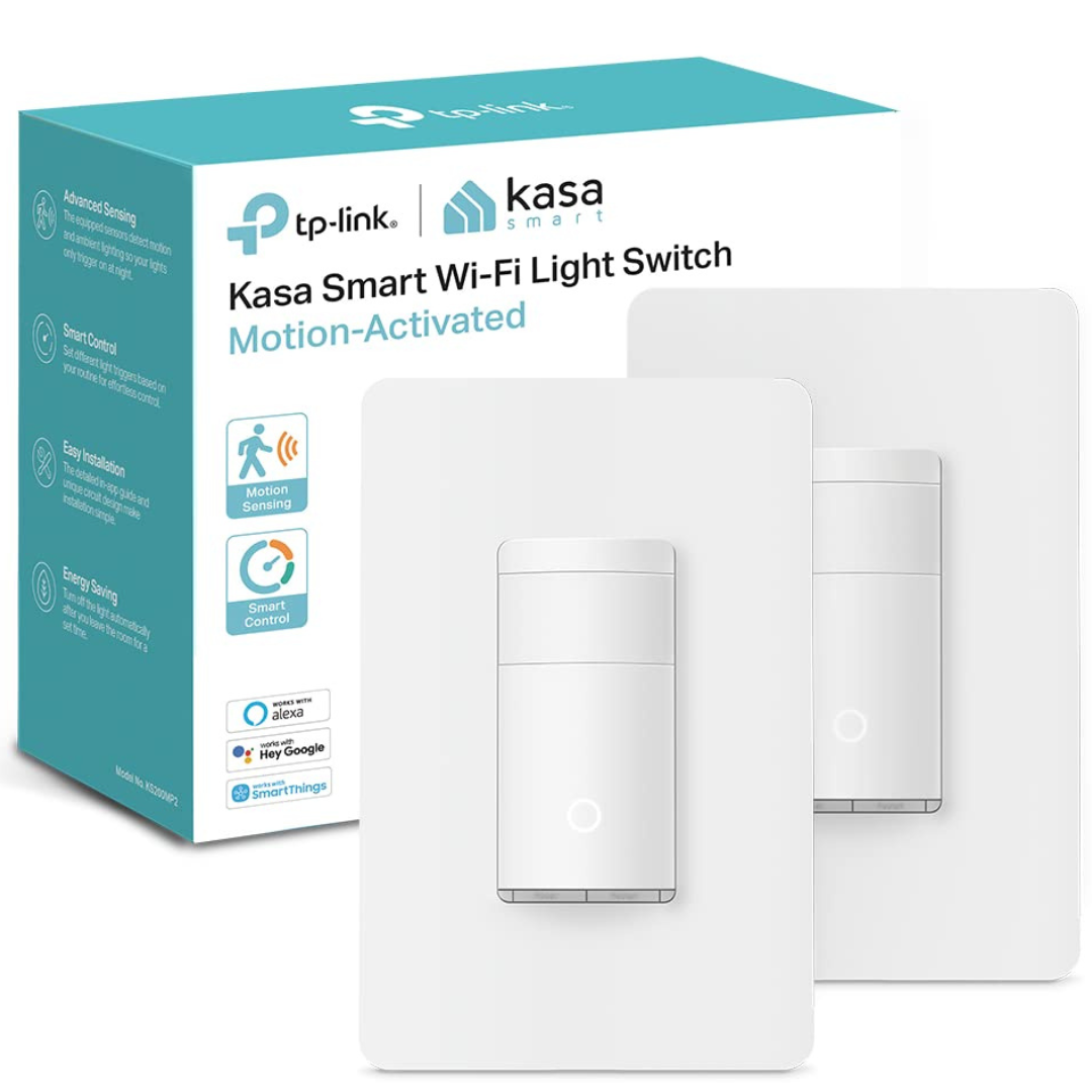 2-Pack Kasa 2.4GHz Smart Motion Sensor Switch