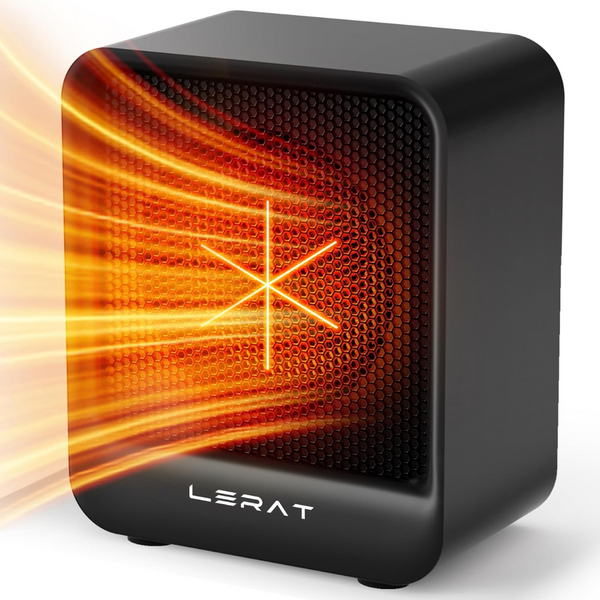 Lerat 500 Watts Small Electric Space Heater with Adjustable Speed