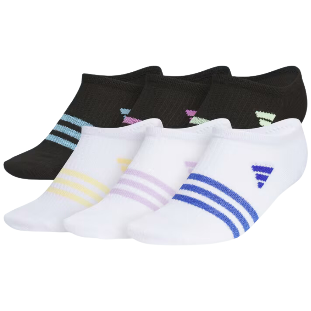 6-Pack adidas Kids Unisex Training Superlite 3.0 No-Show Socks