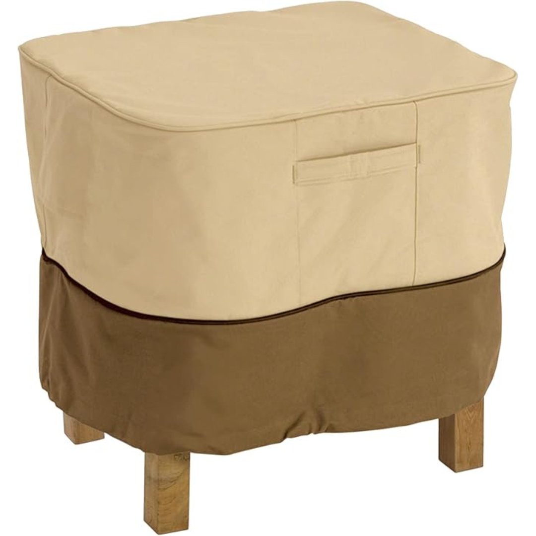 Veranda Water-Resistant 31" Square Patio Outdoor Ottoman Cover