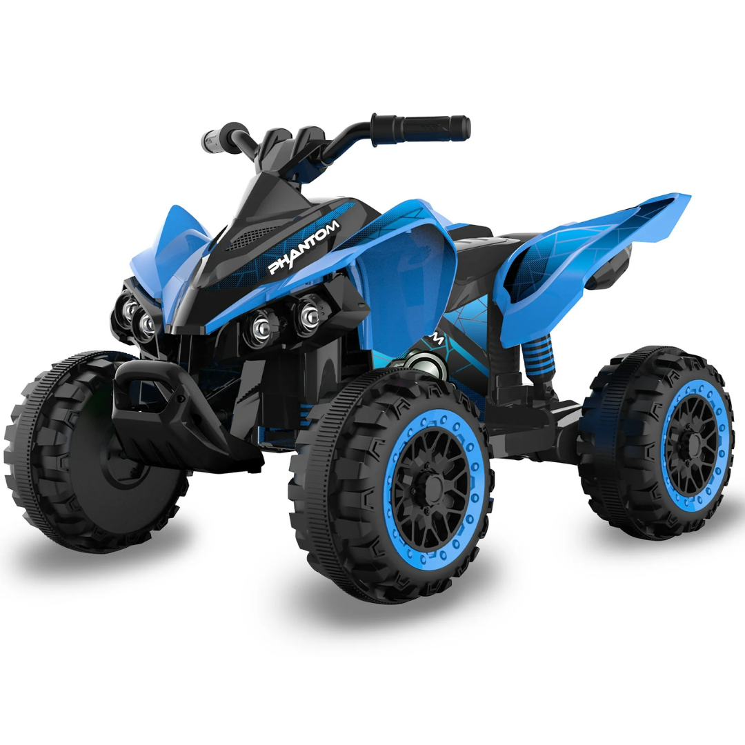 Action Wheels 12V Blue Phantom attery Powered ATV Rideon