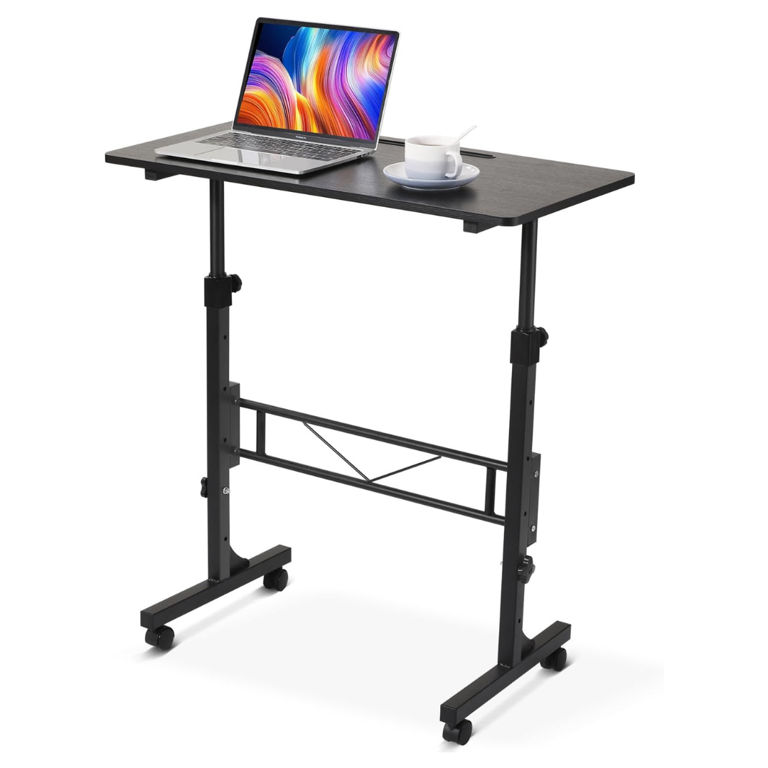 Klsmyhoki Adjustable Height Small Standing Desk With Wheels