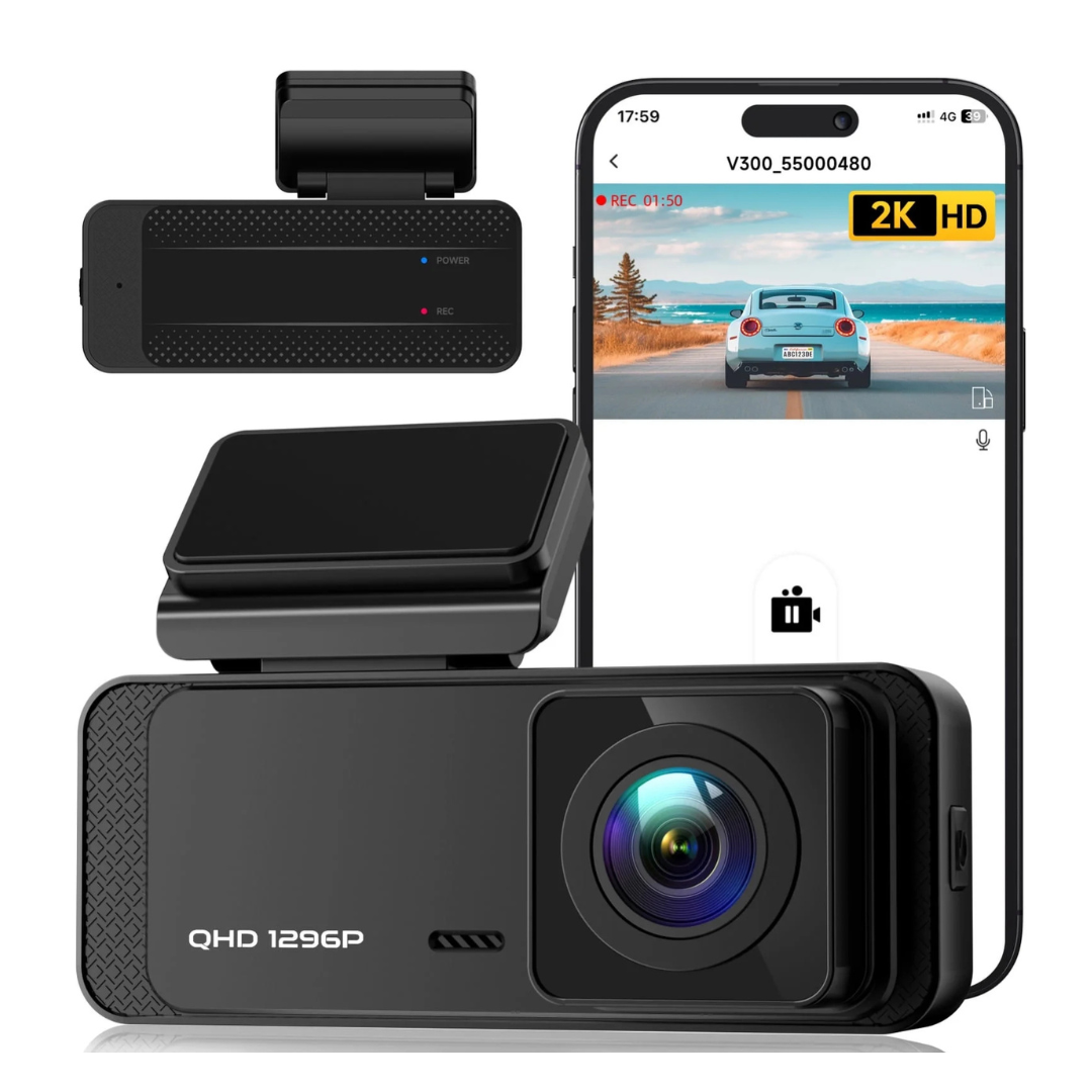 Ecomoment WiFi 1296P Dash Camera With Night Vision & APP