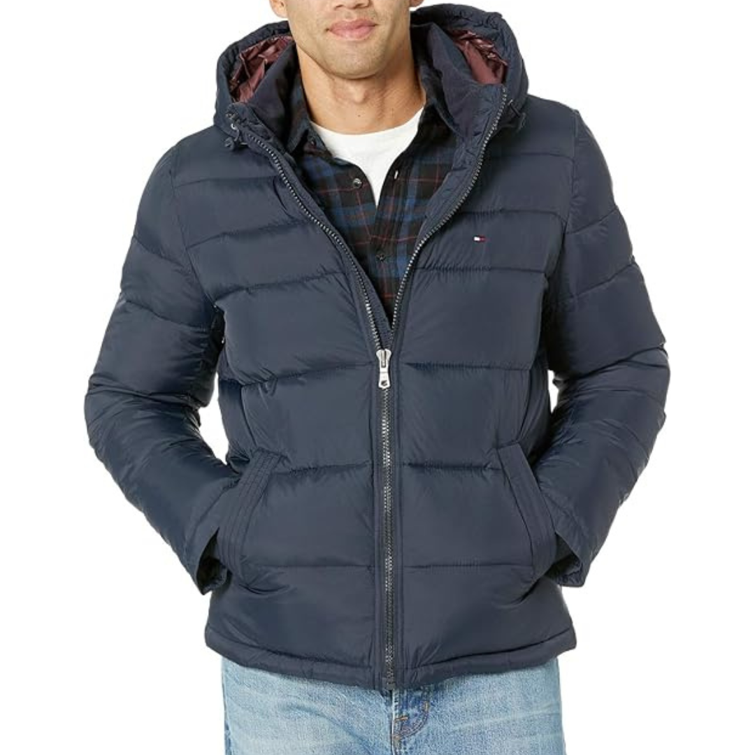 Tommy Hilfiger Men's Down Alternative Hooded Puffer Jacket (Various)