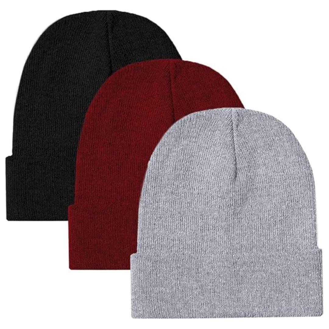 3-Pack Ultra Performance Beanie Winter Hats