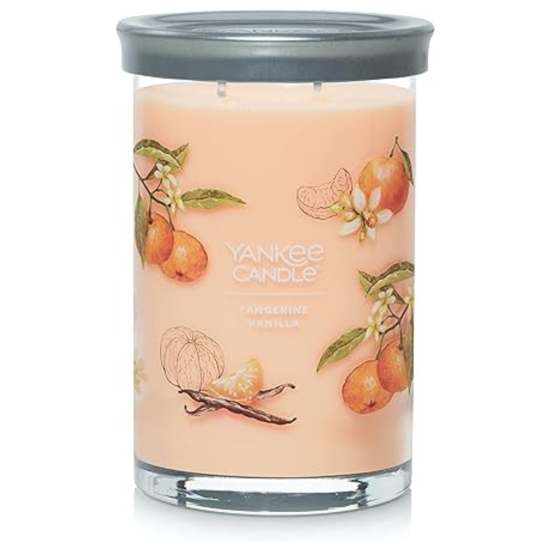 Yankee Tangerine & Vanilla 20-Oz Large Tumbler 2-Wick Candle