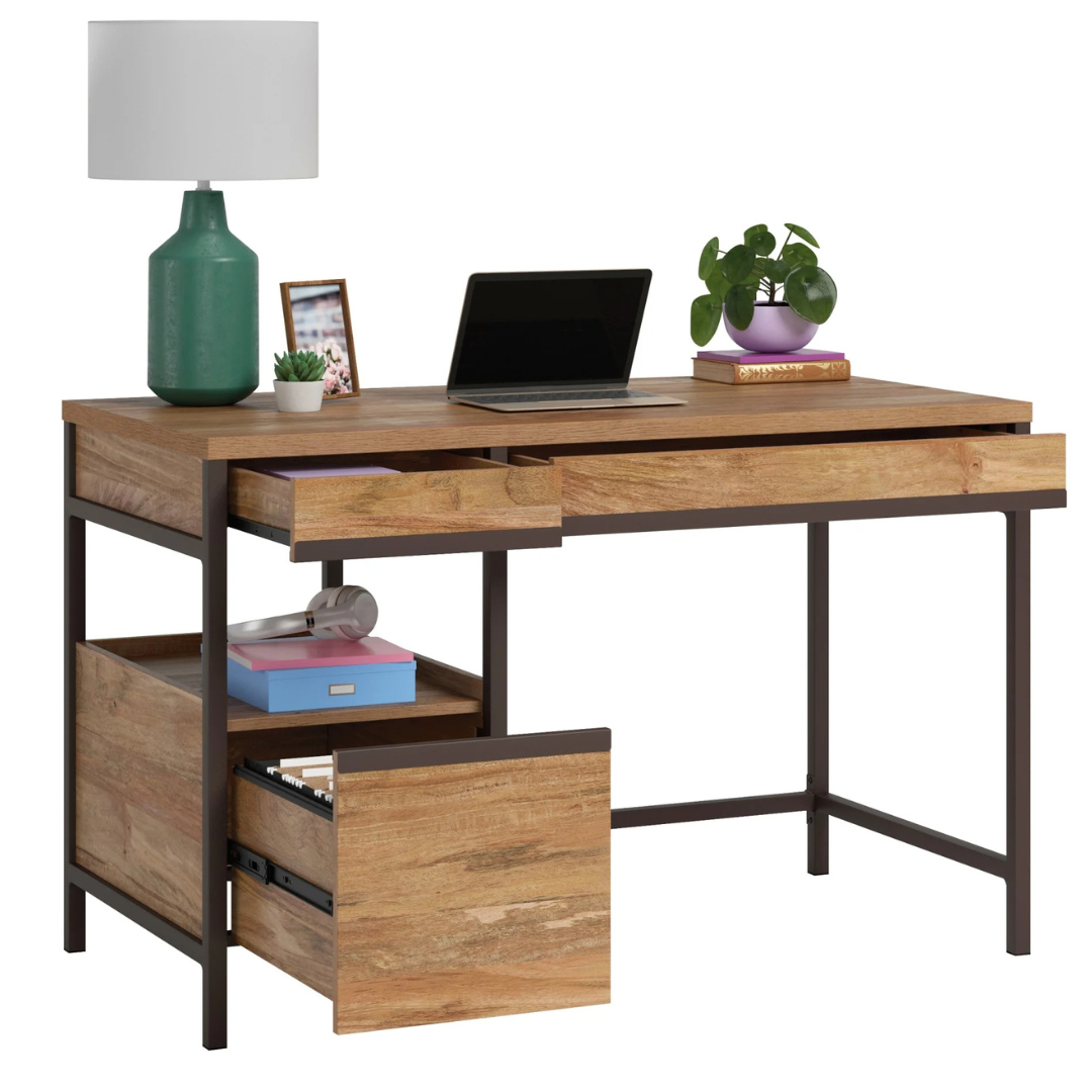 Sauder Manhattan Gate Single Pedestal Desk