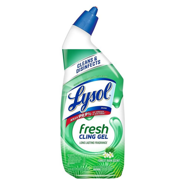 Lysol Forest Rain Scent Toilet Bowl Cleaner Gel (24 Oz)