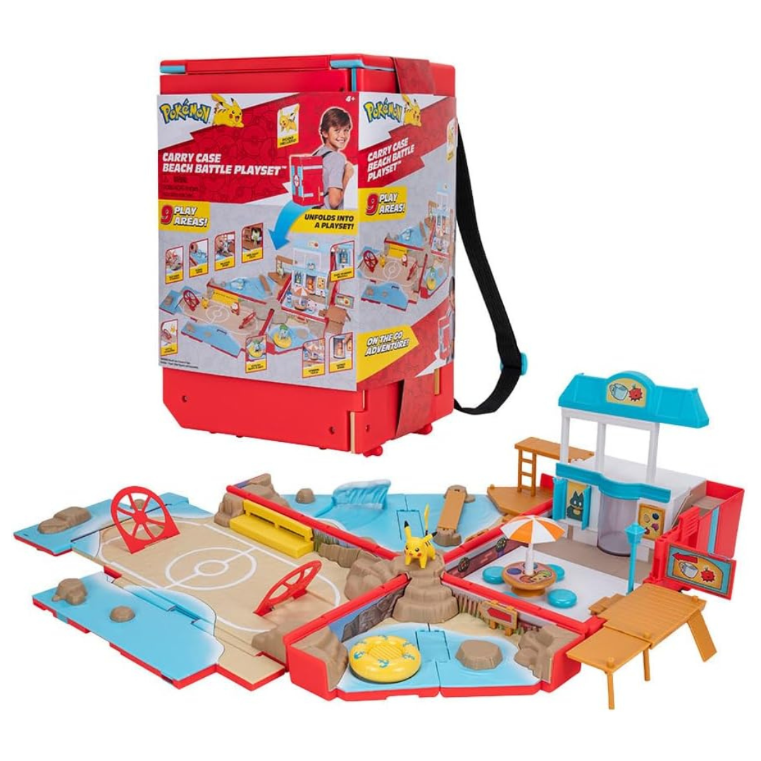 Pokemon Carry Case Beach Battle Playset