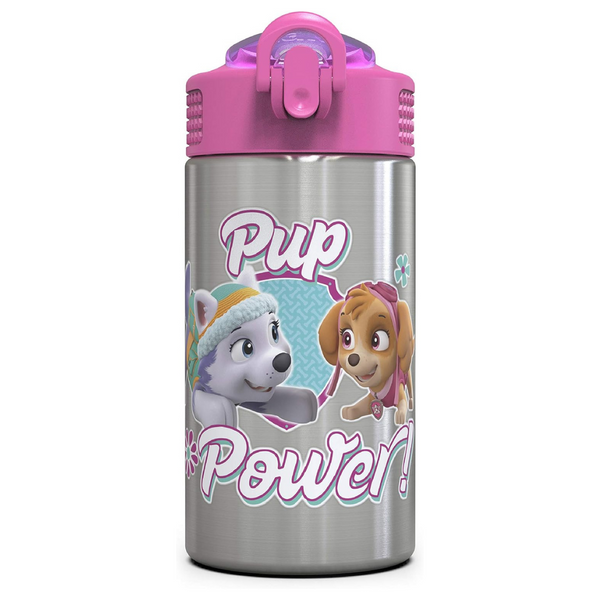 Zak Designs Paw Patrol Skye Stainless Steel Water Bottle, 15.5oz (Various)