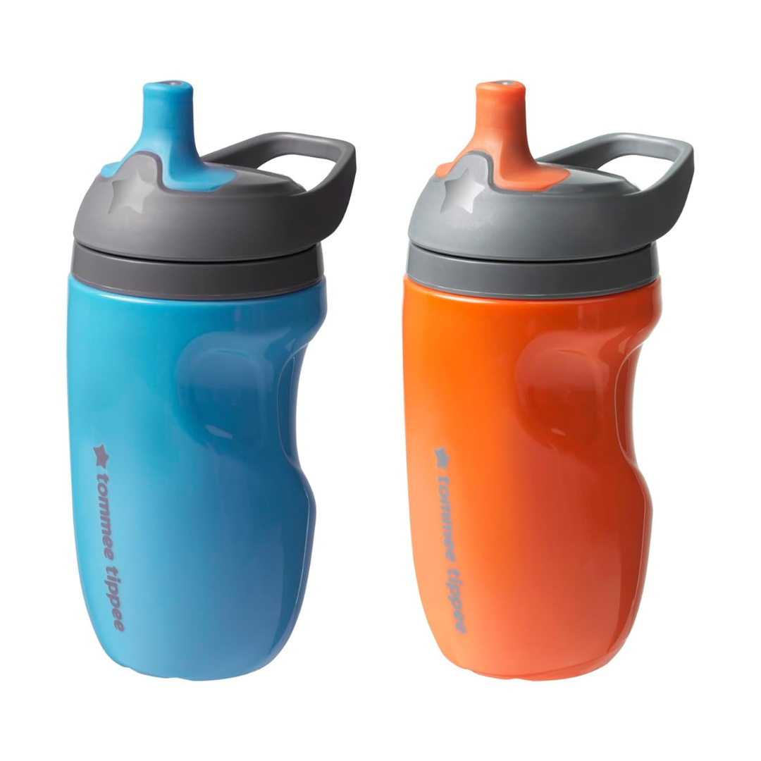 2-Count Tommee Tippee 9-Oz Insulated Toddler Water Bottle W/ Handle