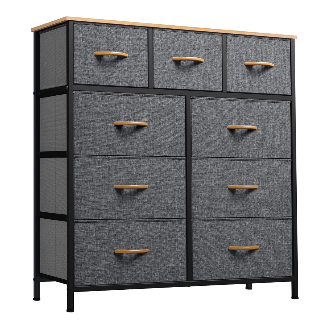 YITAHOME Fabric Storage Dresser With 9 Drawers