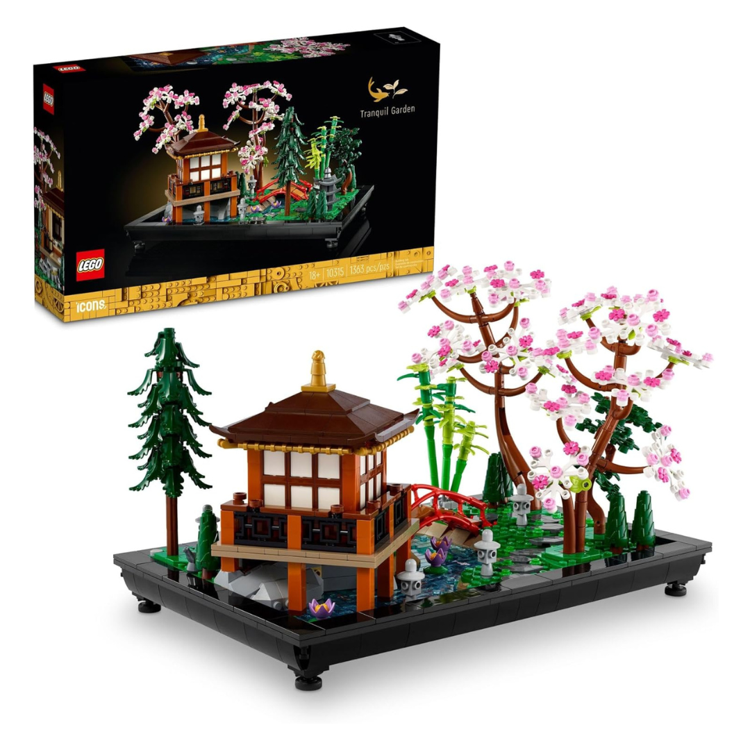 1363-Piece LEGO Icons Tranquil Garden Creative Building Set (10315)