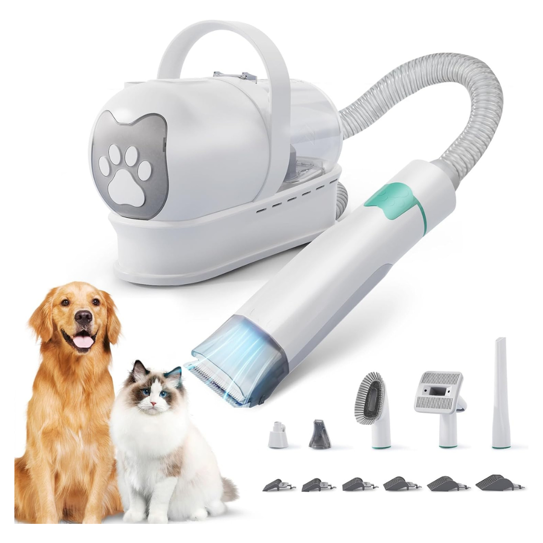 Dog Grooming Kit With 6 Pet Grooming Tools