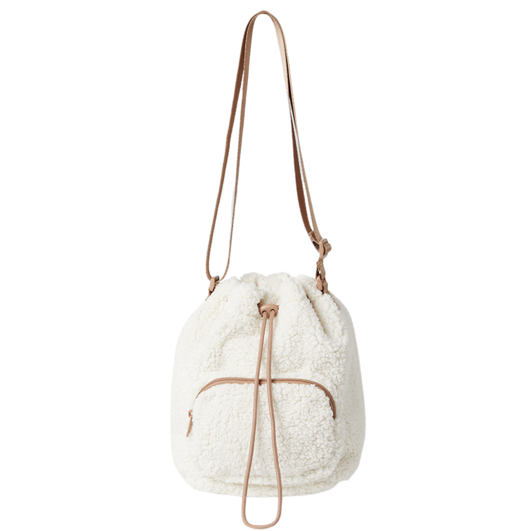 32 Degrees Cozy Sherpa Bucket Bag (3 Colors)